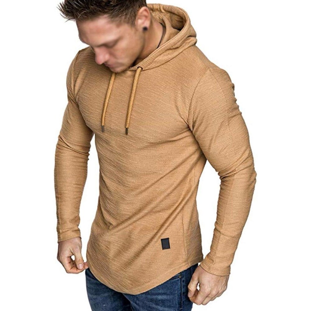 Cot-Oath Mens Workout Sweatshirt Athletic Hoodies - size Medium